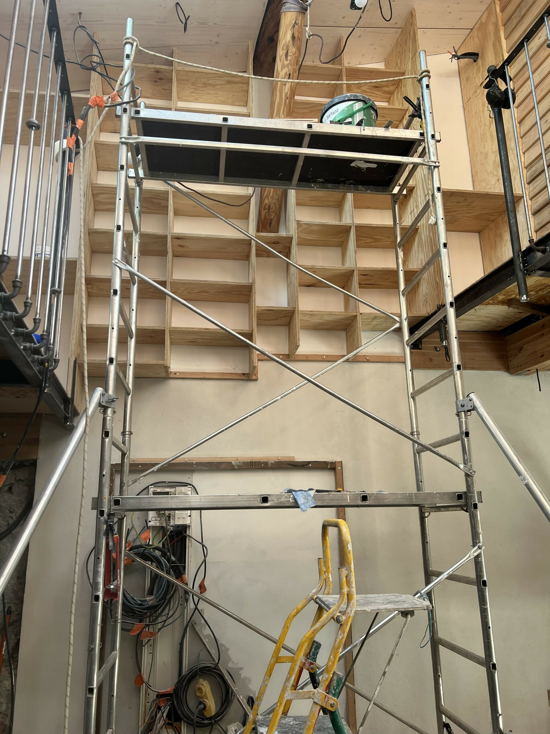 Mobilier intégré en cours de réalisation
